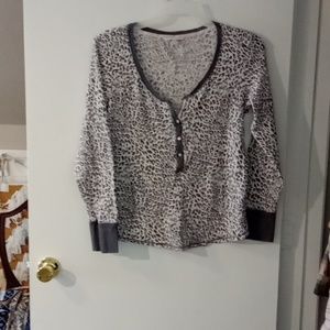 VICTORIA'S Secret Waffle Knit Henley